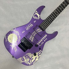 esp Kirk Hammett Metallic Purple Ouija Board Electric Guitar Mahogany Body