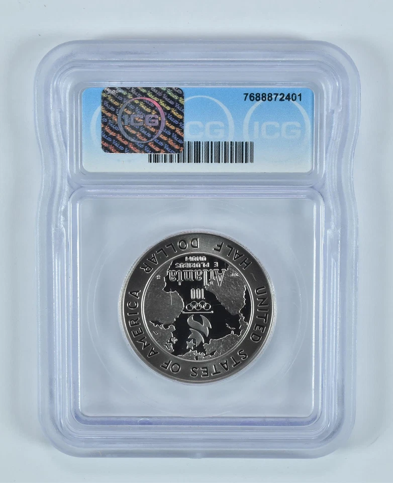 1995-S Olympic Baseball Commemorative Half Dollar PR70 DCAM ICG *1502 - Image 2 of 4