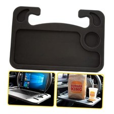 2-in-1 Car Steering Wheel Desk - Portable Auto Laptop Tray  Eating Table for