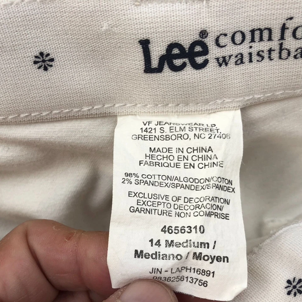 Lee Womens Trouser Pants Size 14 Medium Stretch Comfort Waistband Straight Leg - Image 3 of 4