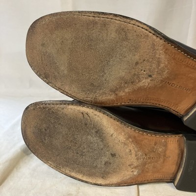 Bostonian Crown Winsor Mens Dark Brown Leather Penny Loafers  display picture 2