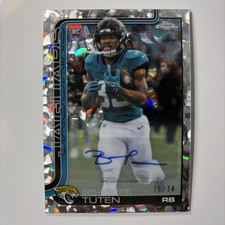 2025 Topps Chrome Football FDI Bhayshul Tuten RC Auto #10/14 Jags
