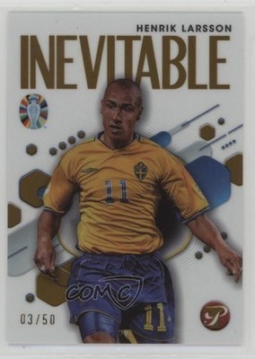 2023 Topps Pristine Road to UEFA Euro 2024 Gold Refractor /50 Henrik Larsson 0w2