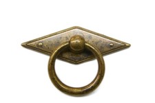 Antik M&ouml;bel Beschlag Griff Biedermeier Ring M&ouml;belschild M&ouml;belgriff 5210/0A.01