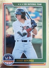 2022 Panini USA Baseball Stars & Stripes - Blake Mitchell #68 (RC)