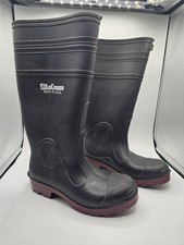 Lacrosse Black Red Rubber Boots made in USA mens Size 4