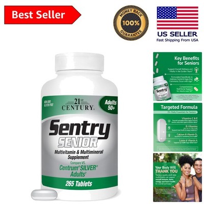 Gluten-Free Sentry Senior Tablets - 265 Count to Boost Vitality & Wellness