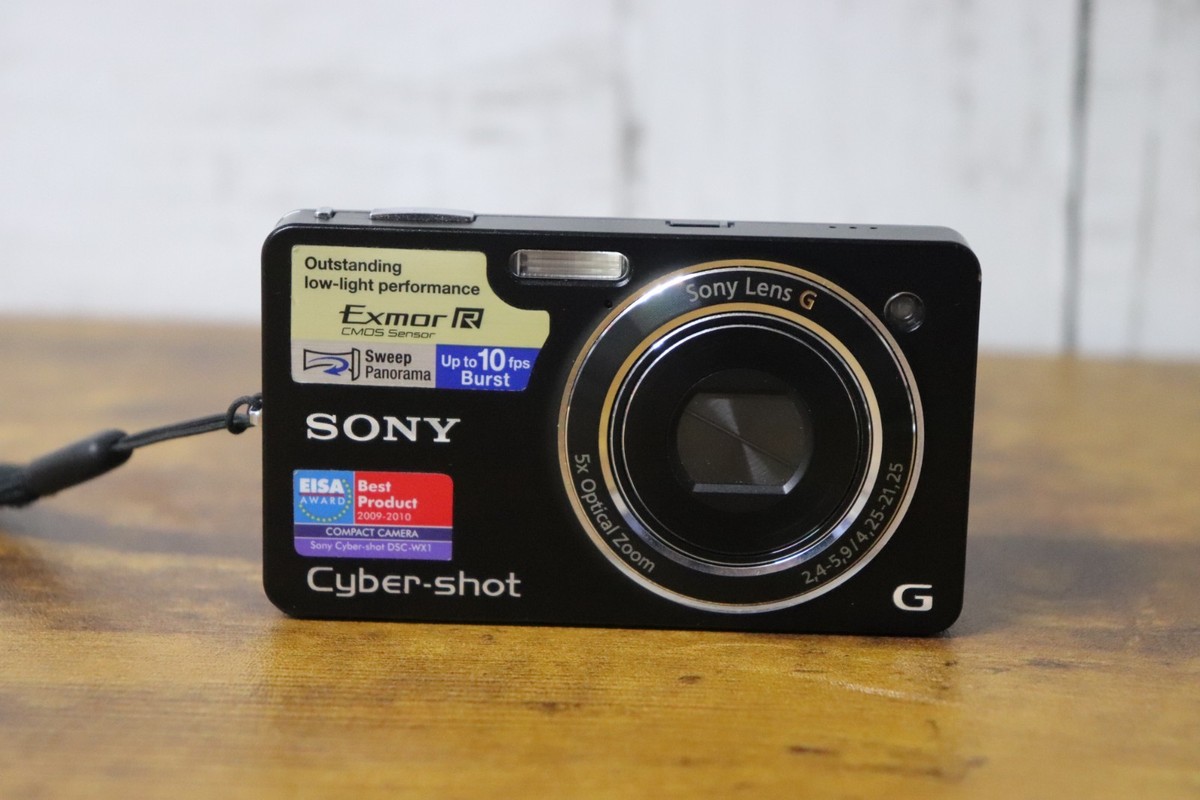 Sony Cyber-shot DSC-WX1 10.2MP Digital Camera - Black for sale