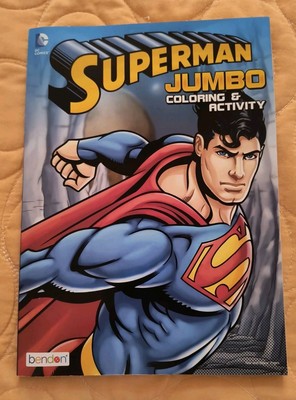 DC Comics Superman Jumbo Coloring & Activity Book with Tear & Share Pages NEW!