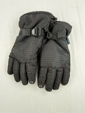 Winter Proof Size L/XL Men  s Black Patterned Insulated Winter Gloves