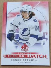Conor Geekie 2024-25 SP Authentic Future Watch Red #170 Rookie Lightning 