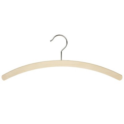 BH001= 10 MAWA Standard 42 Holz Kleiderbügel Natur roh Bügel Haken drehbar