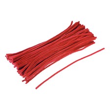 100Pcs Pipe Cleaners 30cm/12 inch Chenille Stems for DIY Art Crafts, Red