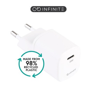 eSTUFF W127225412 ES635025-BULK INFINITE (GRS) USB-C Charger  EU PD 20W. 1 x ~E~
