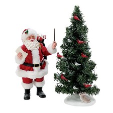 Department 56 Possible Dreams Christmas Traditions Santa Musical Figurine Set