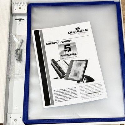 DURABLE VARIO WALL 5 Sichttafelsystem   Dunkelblau   Neu & OVP   5551-07