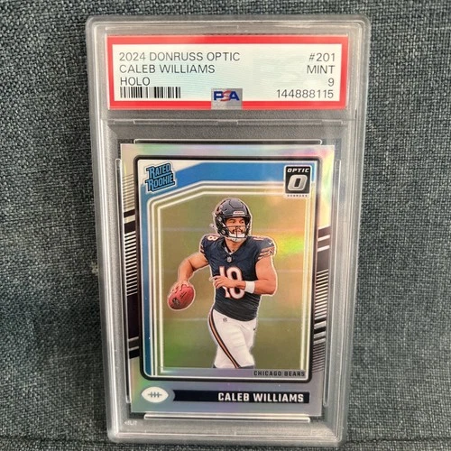 2024 Panini Donruss Optic - Rated Rookie Caleb Williams #201 Holo Prizm PSA 9