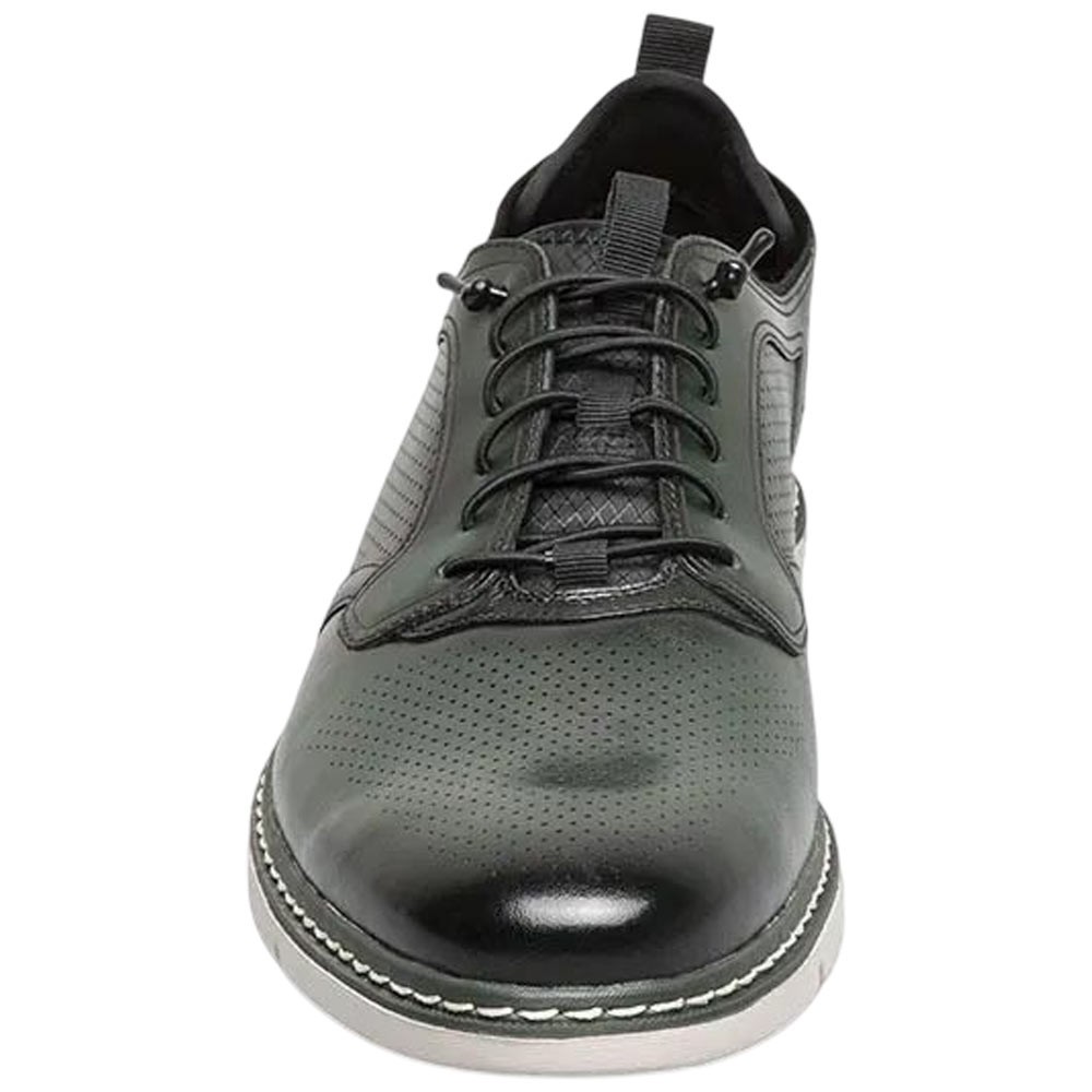 Stacy Adams Shoes Sync Plain Toe Elastic Lace Up Green Size 14 — photo 2