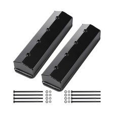 Valve Covers Center Bolt Vortec For Chevy 305 5.0 New 2pcs Black Aluminum 1 Pair
