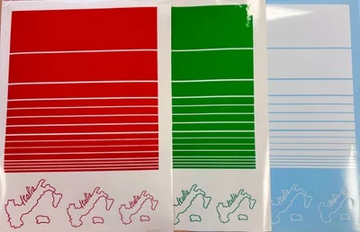 XXL Set Italy Italien Flagge Streifen Auto Motorrad Aufkleber Sticker  Umriss - Bild 1 von 4