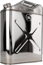 Swiss Link Stainless Steel Water Can 20L - 5 Gallon Jug for Camping and Storage