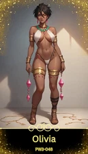 Olivia - Beautiful Sexy Waifu Card -Custom DIY Fan Art Card PW3-048