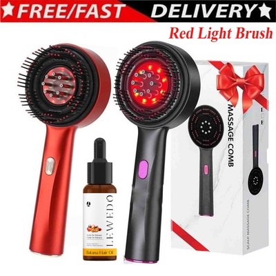 Electric Scalp Massage Comb Hair Growth, Red Light Therapy Brush Head Massager