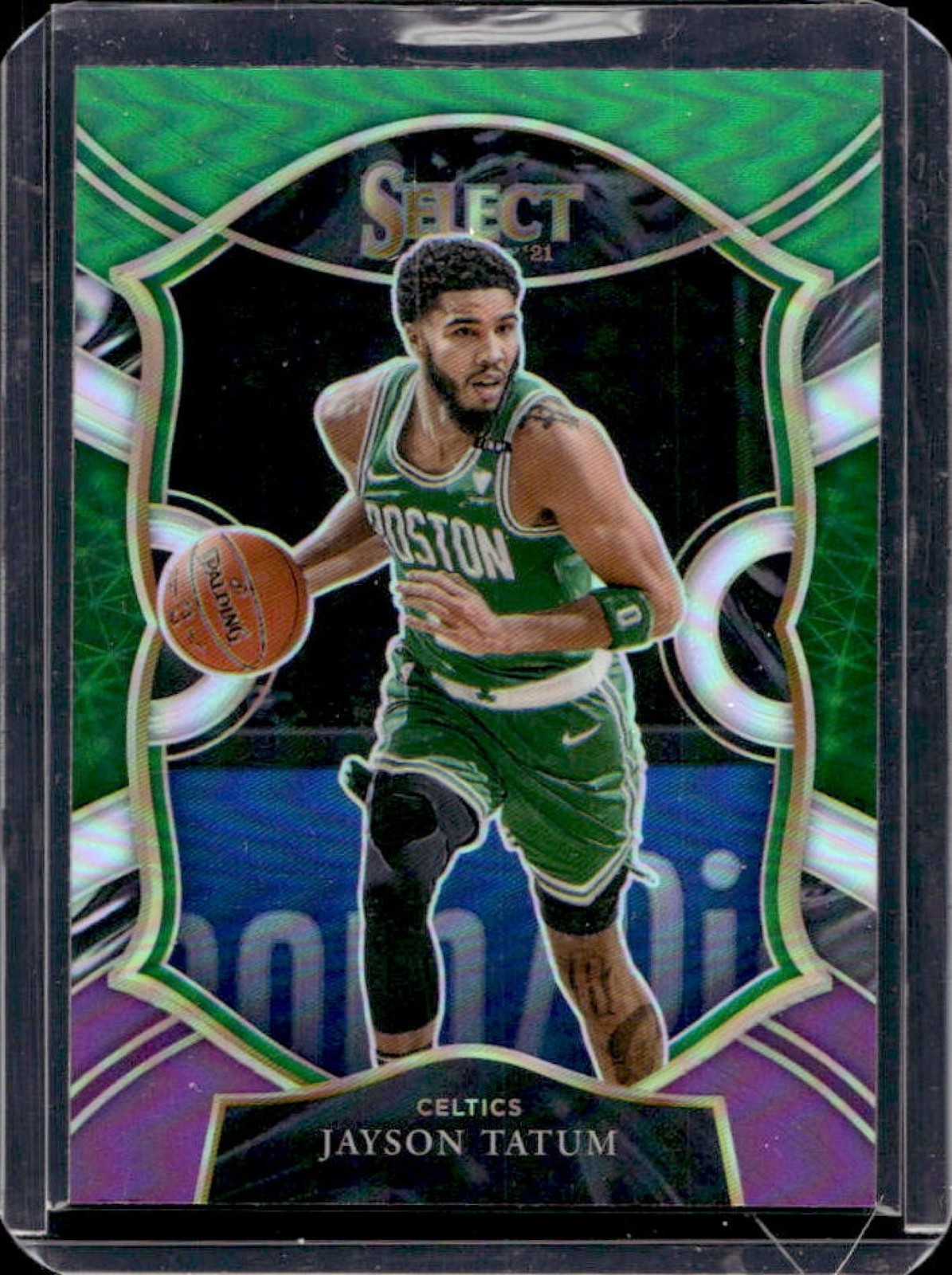 2020-21 Select Jayson Tatum Green White Purple Concourse #41 Celtics