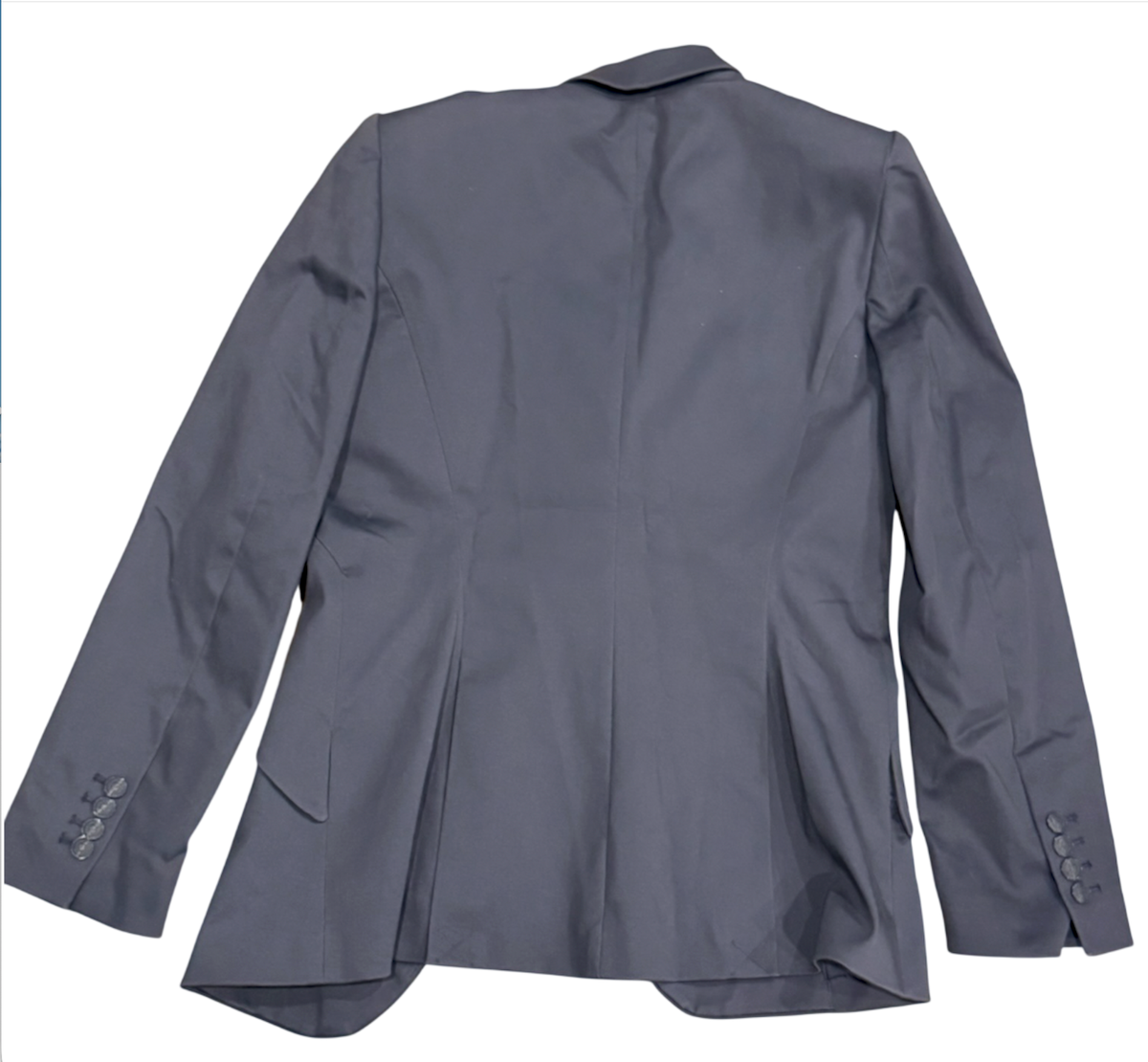 NEW WHITE HOUSE BLACK MARKET WHBM TRUE INDIGO SATEEN EDITOR BLAZER