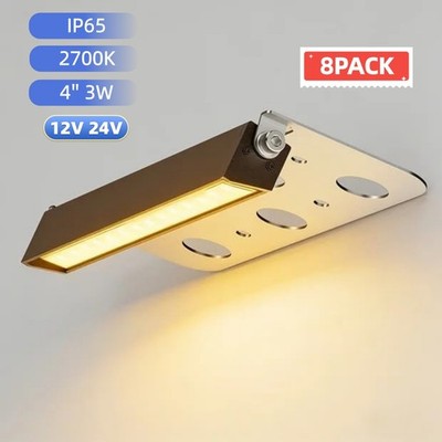 4 Inch LED Hardscape Lights 3W 12V-24V Low Voltage 2700K Outdoor Step Wall Lamps