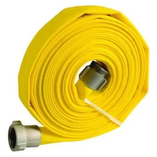 Wildland Fire Hose, Single Jacket, 50 Ft Length, 1 1/2 In Hose Inside Dia.,