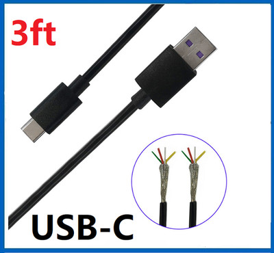 Universal USB-C to USB-A Charge Cable Data Cord USB Type C Charging For Phone