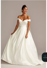 Davids Bridal  WG3979 Sz 10 Ivory NEW MSRP $1199