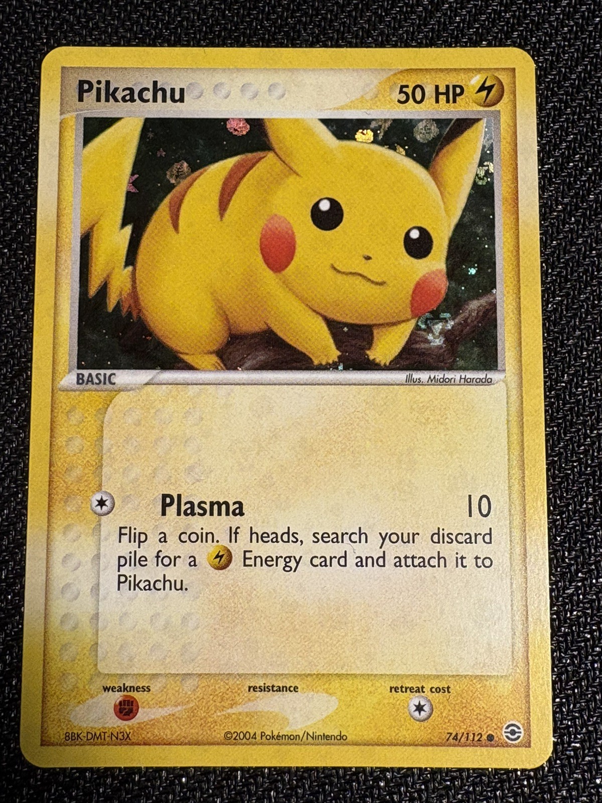 Pokemon TCG Pikachu EX Fire Red & Leaf Green Reverse Holo 74/112 Near Mint NM