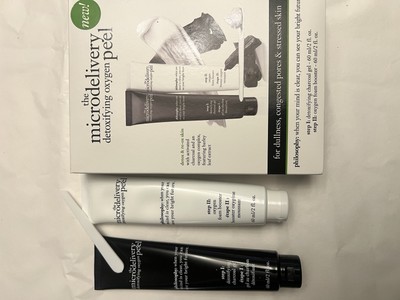 Philosophy Microdelivery Detoxifying Oxygen Skin Peel 2 Piece Kit NEW