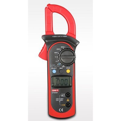 UNI-T UT202A LCD Digital Clamp Meter Multimeter Voltage Ampere Ohm Tester
