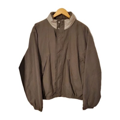 Port Authority Mens L Two Tone Contrasting Collar Jacket zip pockets