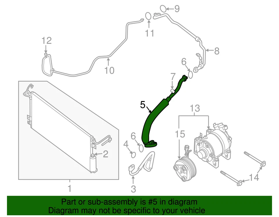 Manguera de succión original Nissan 92480-1PD0B Foto 2 de 3