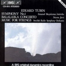 Tubin: Symphony No.1 / Balalaika Concerto / Music... - Emanuil Sheynkman CD PGVG