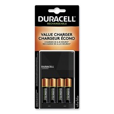 Duracell CEF14 ION SPEED 1000 Advanced Charger w/4 AA NiMH Batteries 4/Kit New
