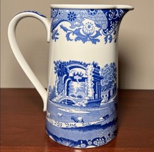 Brocca Spode Blu/Bianco Brocca Windsor Italiana Made In England Porcellana