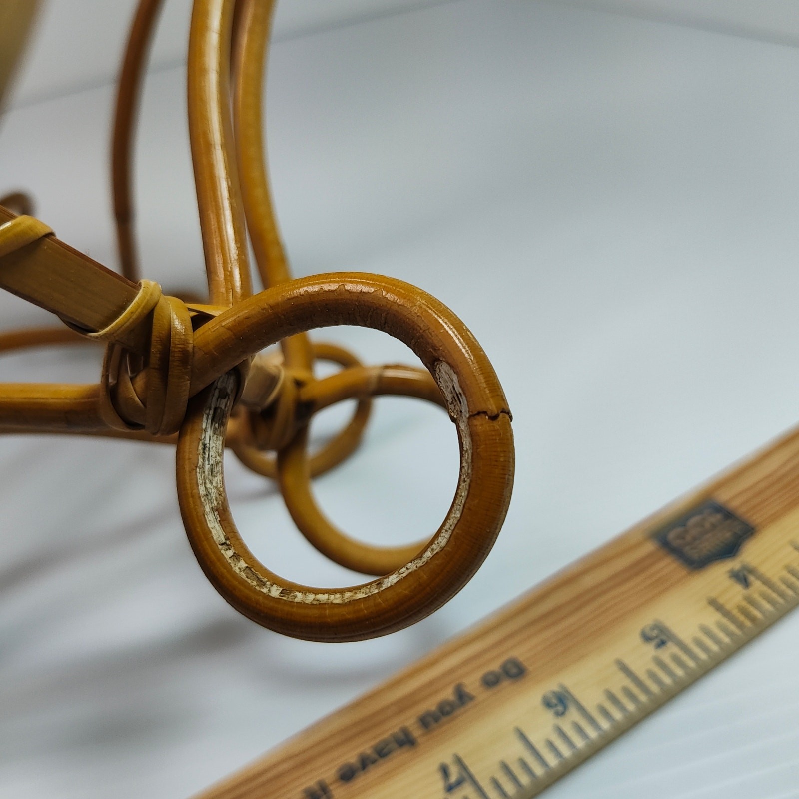 Vintage Decorative Rattan Bird Cage Bohemian, Rustic, Asian, Mid Century