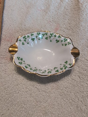 royal tara fine bone china ireland shamrock 4.5 in. x 3 in. x 1 in. tall