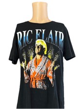 NEW WWE Legends Ripple Function Nature Boy Ric Flair Black Shirt Size Large Wooo