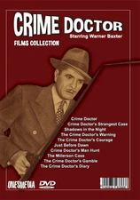 CRIME DOCTOR FILM COLLECTION - 5 DVD - 10 MOVIES - 1943-1949 with Warner Baxter