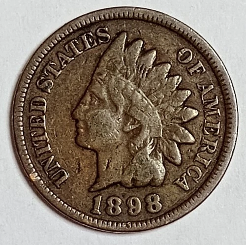 Indian Head Penny Lot of "1" VERY NICE 1898 GOOD OR BETTER°$ FREE SHIPPING $#300