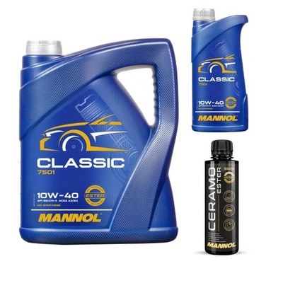 6L MANNOL Motoröl CLASSIC 10W-40 Inkl. Additive Ceramo Ester 9829