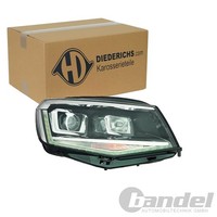 Diederichs BI-XENON LED Scheinwerfer Mit LWR LED-TFL Links Passend FüR VW Caddy