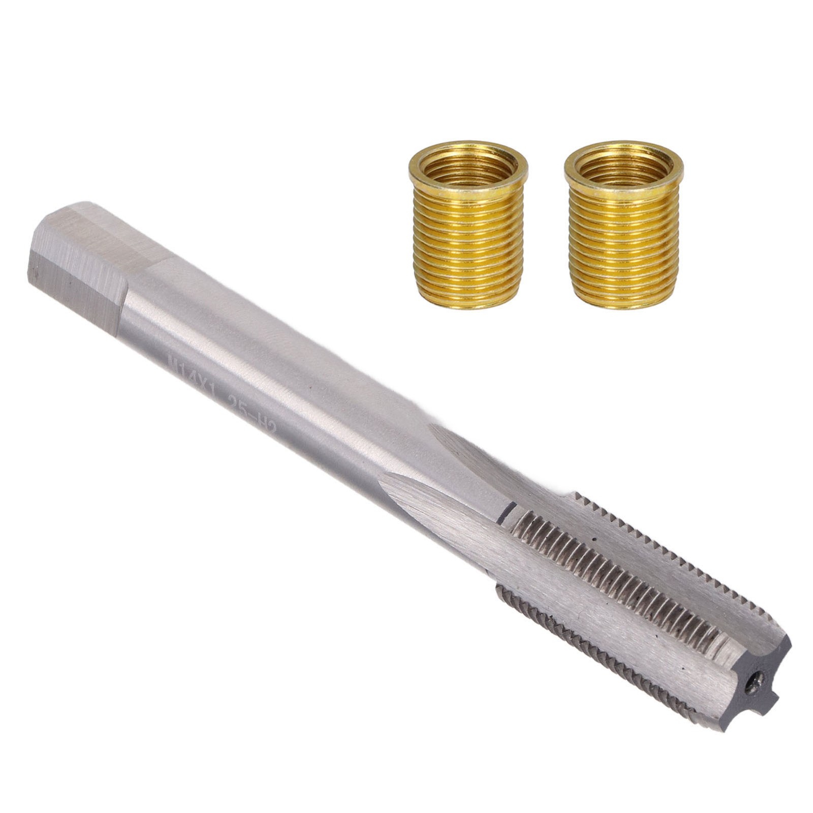 Thread Hole Repair Tools Metal M12x1.25 Inserts M14x1.25 Tap 14mm