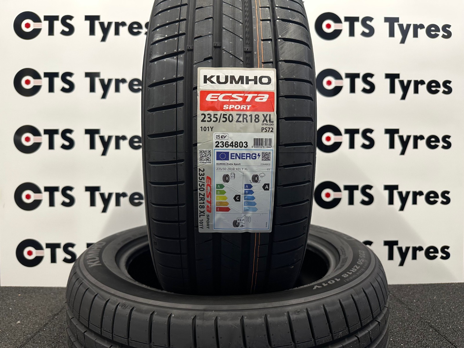 Kumho Ecsta Sport Ps72 ( 235/50 Zr18 101Y Xl, With Rim Protectionleiste (Fsl) ) - Image 9